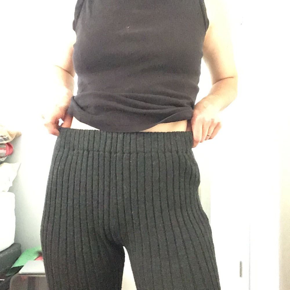 Stelen ribbed knit flared pants S super comfy